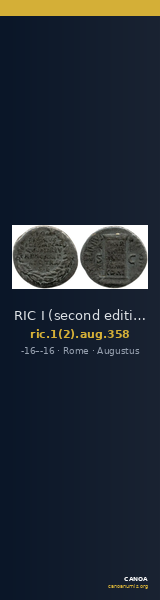 RIC I (second edition) Augustus 358 — CANOA