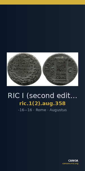 RIC I (second edition) Augustus 358 — CANOA