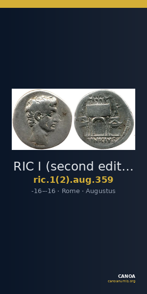 RIC I (second edition) Augustus 359 — CANOA