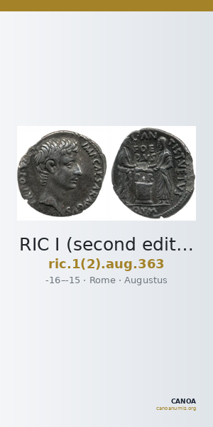 RIC I (second edition) Augustus 363 — CANOA