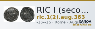 RIC I (second edition) Augustus 363 — CANOA