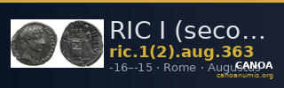 RIC I (second edition) Augustus 363 — CANOA