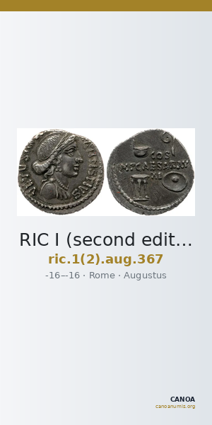 RIC I (second edition) Augustus 367 — CANOA