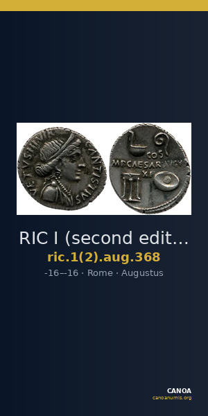RIC I (second edition) Augustus 368 — CANOA