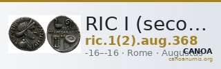 RIC I (second edition) Augustus 368 — CANOA