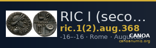 RIC I (second edition) Augustus 368 — CANOA
