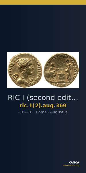 RIC I (second edition) Augustus 369 — CANOA