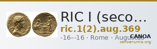 RIC I (second edition) Augustus 369 — CANOA