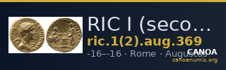RIC I (second edition) Augustus 369 — CANOA