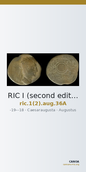 RIC I (second edition) Augustus 36A — CANOA