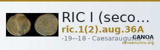 RIC I (second edition) Augustus 36A — CANOA