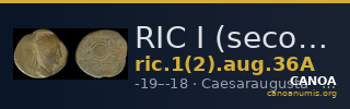 RIC I (second edition) Augustus 36A — CANOA