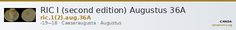 RIC I (second edition) Augustus 36A — CANOA