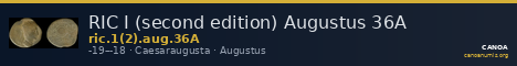 RIC I (second edition) Augustus 36A — CANOA