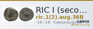 RIC I (second edition) Augustus 36B — CANOA