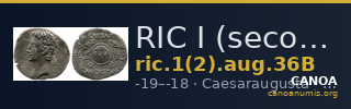 RIC I (second edition) Augustus 36B — CANOA