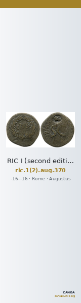 RIC I (second edition) Augustus 370 — CANOA