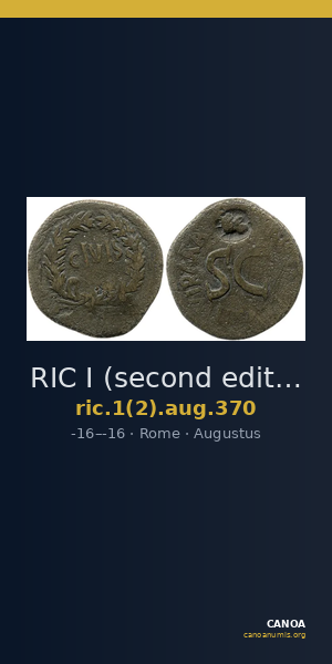 RIC I (second edition) Augustus 370 — CANOA