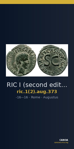 RIC I (second edition) Augustus 373 — CANOA