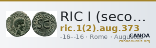 RIC I (second edition) Augustus 373 — CANOA