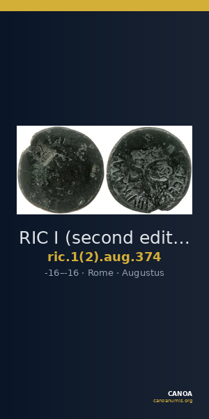 RIC I (second edition) Augustus 374 — CANOA