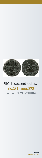 RIC I (second edition) Augustus 375 — CANOA