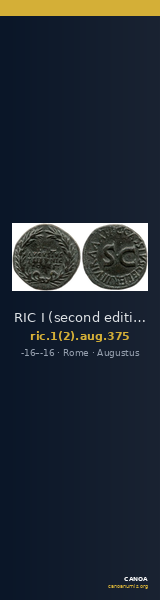 RIC I (second edition) Augustus 375 — CANOA