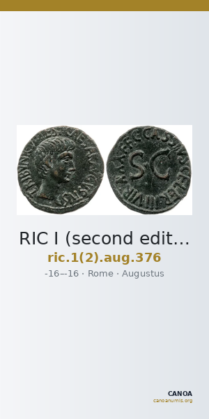 RIC I (second edition) Augustus 376 — CANOA