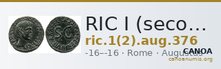 RIC I (second edition) Augustus 376 — CANOA