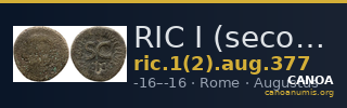 RIC I (second edition) Augustus 377 — CANOA