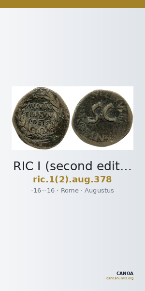 RIC I (second edition) Augustus 378 — CANOA