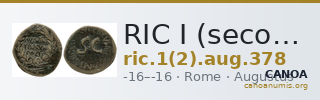 RIC I (second edition) Augustus 378 — CANOA