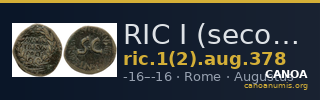 RIC I (second edition) Augustus 378 — CANOA