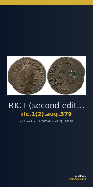 RIC I (second edition) Augustus 379 — CANOA