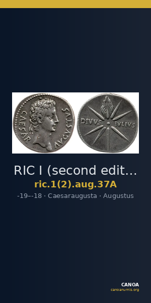 RIC I (second edition) Augustus 37A — CANOA