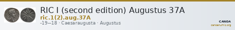 RIC I (second edition) Augustus 37A — CANOA
