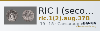 RIC I (second edition) Augustus 37B — CANOA