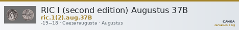RIC I (second edition) Augustus 37B — CANOA