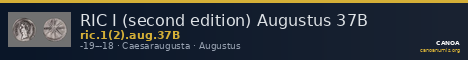 RIC I (second edition) Augustus 37B — CANOA