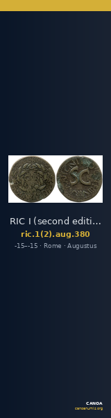 RIC I (second edition) Augustus 380 — CANOA