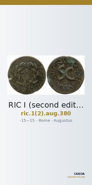 RIC I (second edition) Augustus 380 — CANOA
