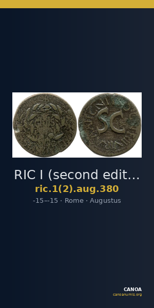 RIC I (second edition) Augustus 380 — CANOA