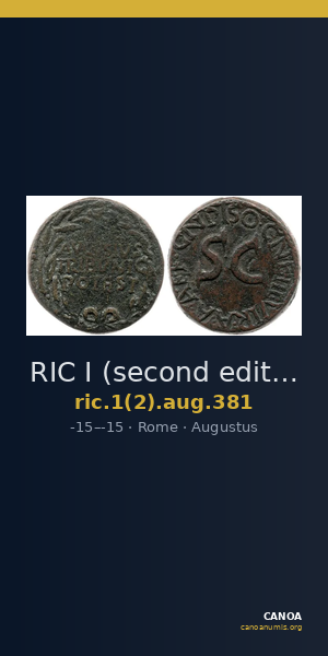RIC I (second edition) Augustus 381 — CANOA