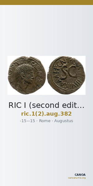 RIC I (second edition) Augustus 382 — CANOA