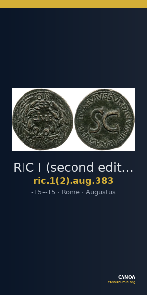 RIC I (second edition) Augustus 383 — CANOA