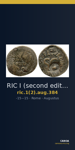 RIC I (second edition) Augustus 384 — CANOA