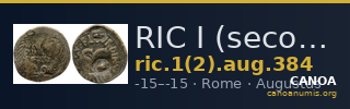RIC I (second edition) Augustus 384 — CANOA