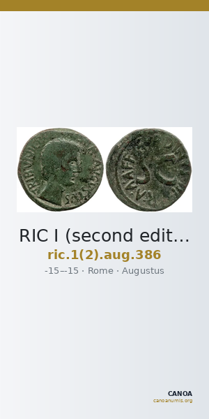 RIC I (second edition) Augustus 386 — CANOA
