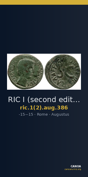 RIC I (second edition) Augustus 386 — CANOA