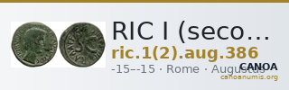 RIC I (second edition) Augustus 386 — CANOA